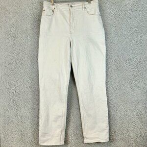 Abercrombie & Fitch The 90s Straight Ultra High Rise Jeans White Women’s 31/12